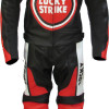 Custom Made Lucky Strike Leather Motorcycle Suit