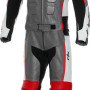 RTX GP Tech Grey Racing Leather Motorcycle Suit