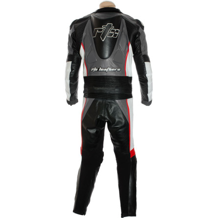 RTX GP Tech Grey Racing Leather Motorcycle Suit