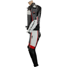 RTX GP Tech Grey Racing Leather Motorcycle Suit