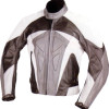 RTX Motocross Grey Leather Motorcycle Jacket