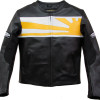 Nexx Unlimited Black & Yellow Motorcycle Leather Jacket 