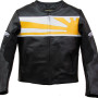 Nexx Unlimited Black & Yellow Motorcycle Leather Jacket 