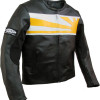 Nexx Unlimited Black & Yellow Motorcycle Leather Jacket 