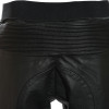 RTX Black Perforated Mesh Front Leather Biker Trouser Jeans