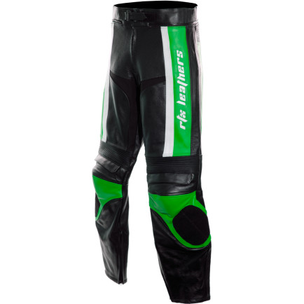 RTX TITAN Green Motorcycle Leather Trouser Pant