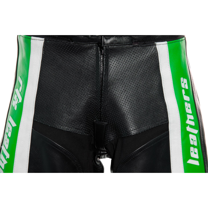 RTX TITAN Green Motorcycle Leather Trouser Pant