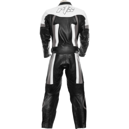 RTX TITAN Grey Motorcycle Leather 2Pc Biker Suit