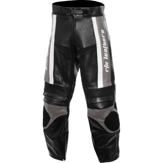 RTX TITAN Grey Motorcycle Leather Trouser Pant