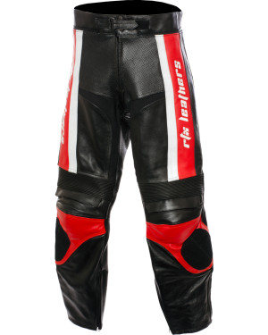 RTX TITAN Red Motorcycle Leather Trouser Pant