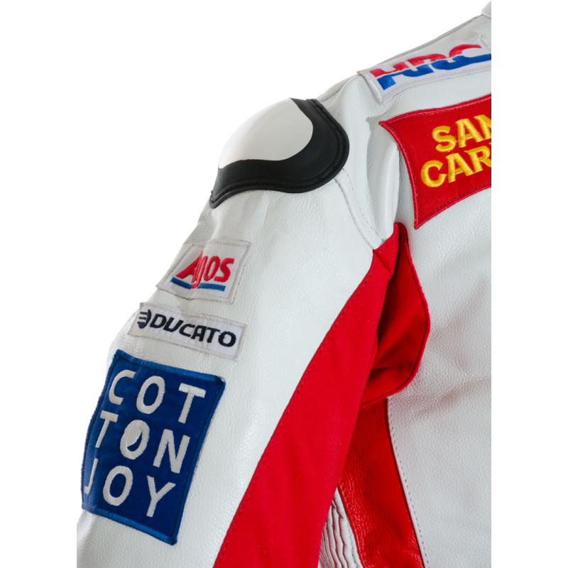 Marco Simoncelli Replica MotoGP Motorcycle Leather Biker Jacket