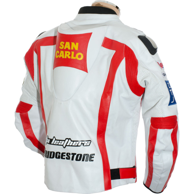 Marco Simoncelli Replica MotoGP Motorcycle Leather Biker Jacket