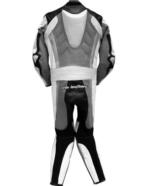 RTX Grey Spartan Sports Biker One Piece Leather Suit