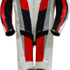 RTX Red Spartan Sports Biker One Piece Leather Suit
