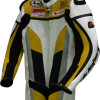 RTX Yellow Spartan Sports Biker One Piece Leather Suit