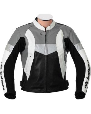 RTX Violator Grey Motorcycle Leather Jacket