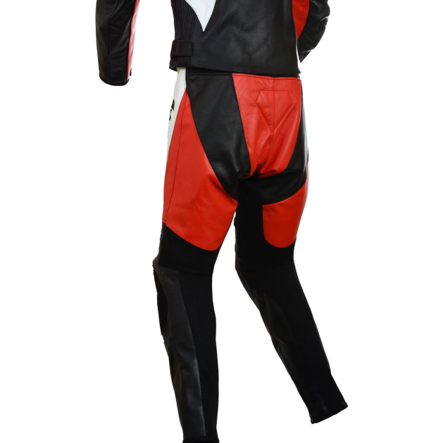 RTX Violator Red Track Day Leather Motorcycle Racing Suit