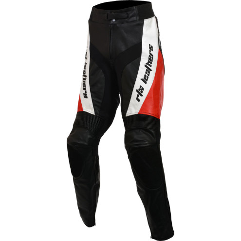 RTX Violator Red Pro Biker Leather Trouser Pant