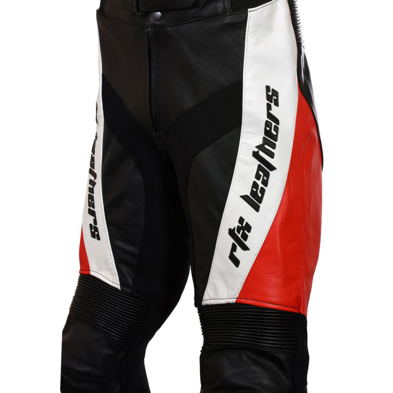 RTX Violator Red Pro Biker Leather Trouser Pant