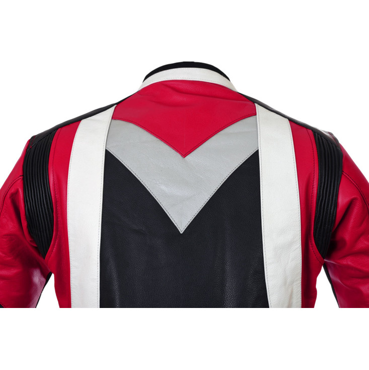 RTX Violator RED Motorcycle Leather Jacket 