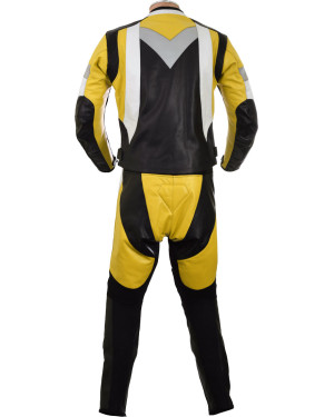 RTX Violator Yellow & Black Motorcycle Leather Suit