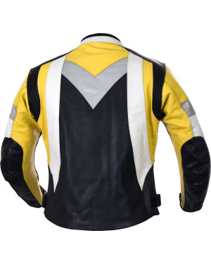 RTX Violator Yellow Motorcycle Leather Jacket