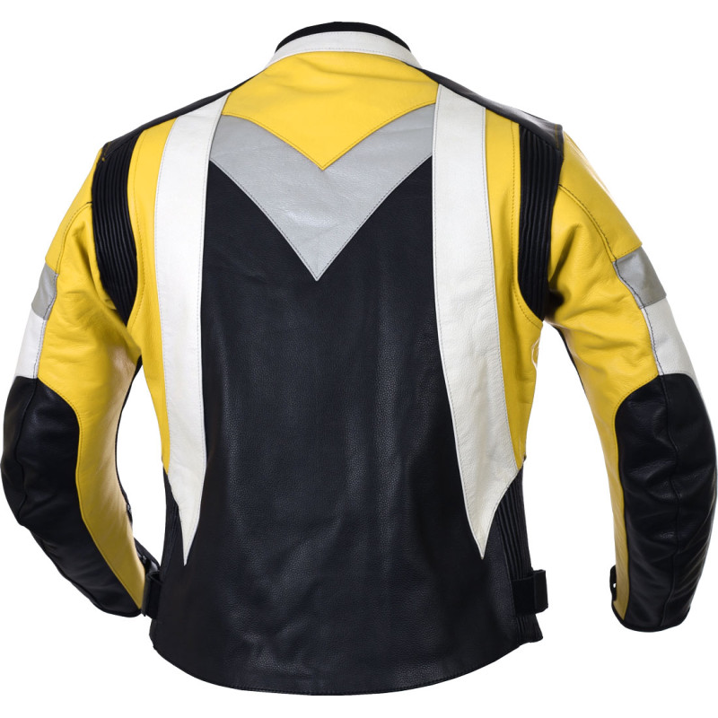 RTX Violator Yellow Motorcycle Leather Jacket