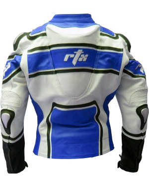 RTX X1 Sports Tourer Blue Leather Biker Jacket
