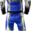 RTX X1 Supersport Blue Touring 2Pc Leather Biker SUIT