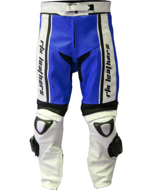 RTX X1 Sports Tourer Blue Leather Biker Trouser