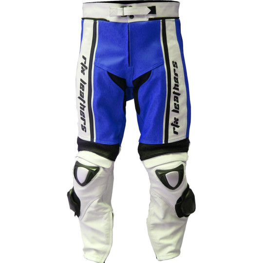 RTX X1 Sports Tourer Blue Leather Biker Trouser
