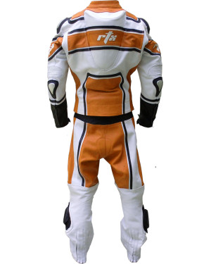 RTX X1 Supersport Orange Touring 2Pc Leather Biker SUIT