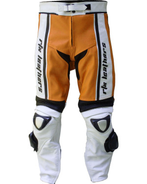 RTX X1 Sports Tourer Orange Leather Biker Trouser
