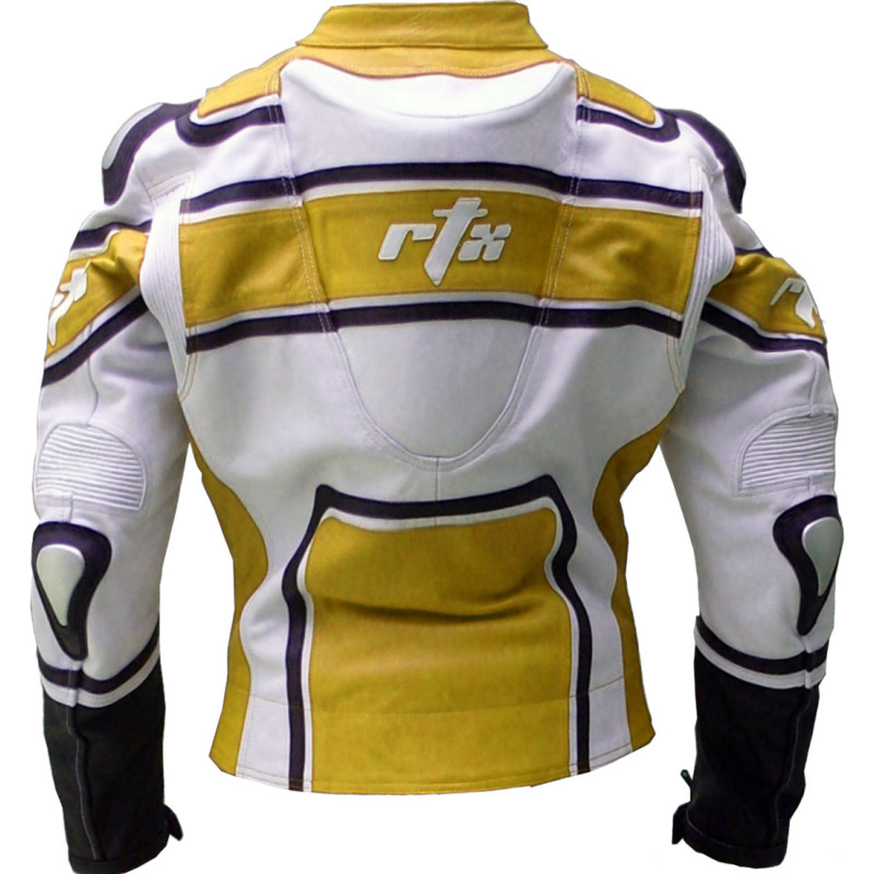 RTX X1 Sports Tourer Yellow Leather Biker Jacket