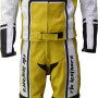 RTX X1 Supersport Yellow Touring 2Pc Leather Biker SUIT