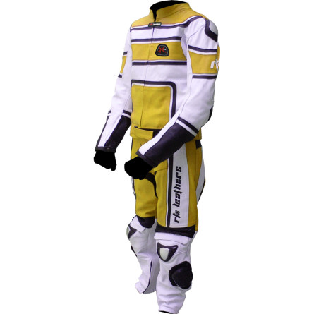 RTX X1 Supersport Yellow Touring 2Pc Leather Biker SUIT