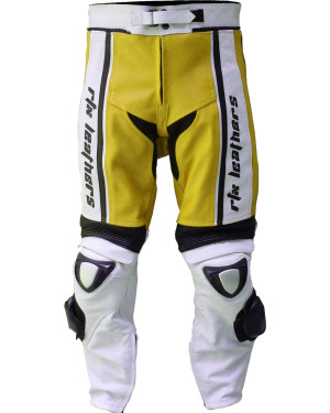 RTX X1 Sports Tourer Yellow Leather Biker Trouser