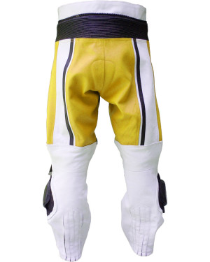 RTX X1 Sports Tourer Yellow Leather Biker Trouser