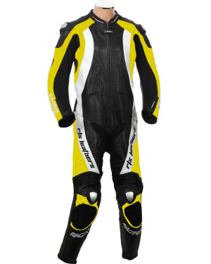 RTX Aero Evo Yellow Motorcycle Racing Leather Suit