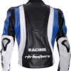 RTX Aero Evo Blue Leather Motorcycle Jacket