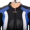 RTX Aero Evo Blue Leather Motorcycle Jacket