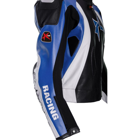 RTX Pro Evolution Blue Motorcycle Leather Suit