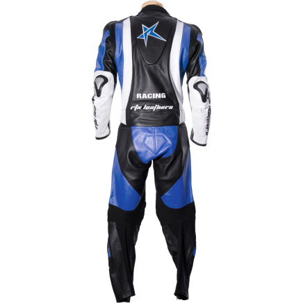 RTX Pro Evolution Blue Motorcycle Leather Suit
