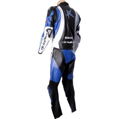 RTX Pro Evolution Blue Motorcycle Leather Suit