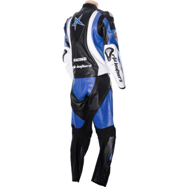 RTX Pro Evolution Blue Motorcycle Leather Suit
