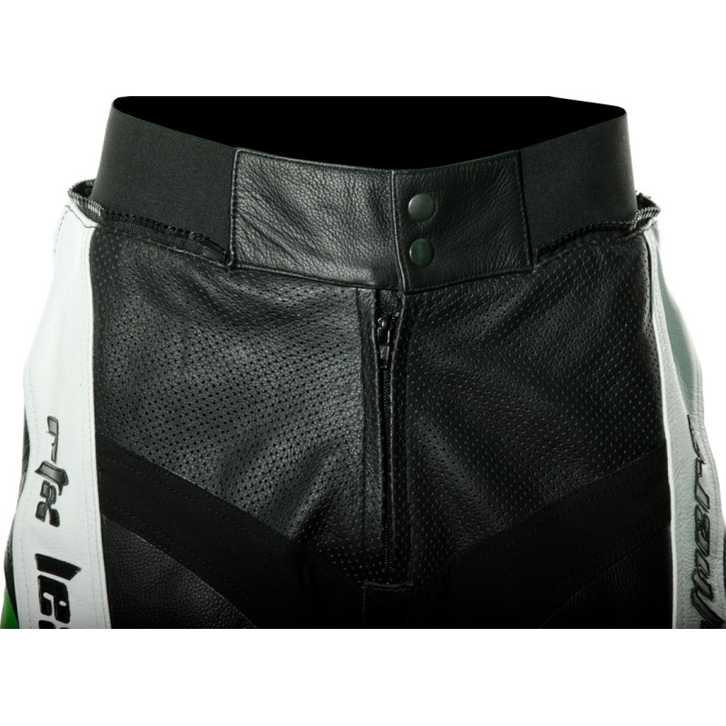 RTX GREEN Aero Evo Leather Biker Trouser Pant
