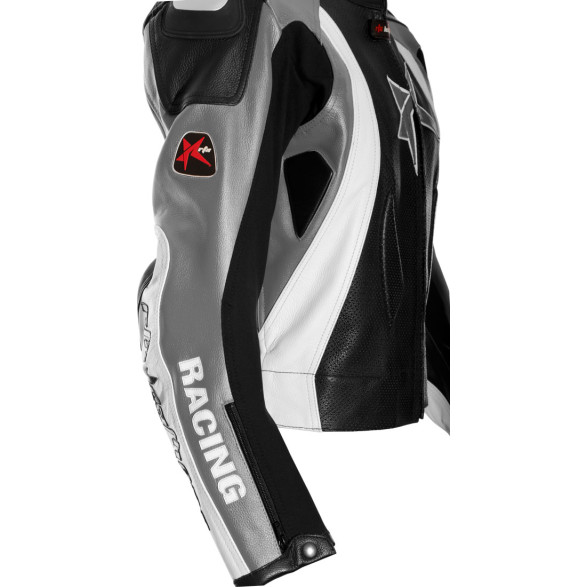 RTX Pro Evolution Grey Motorcycle Leather Suit