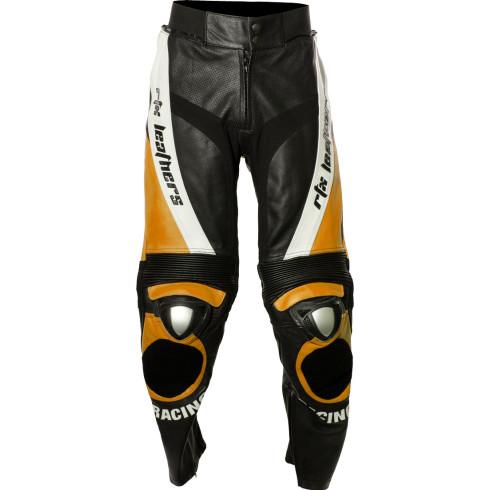 RTX Aero Evo Orange Racing Leather Motorcycle Suit