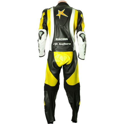 RTX Pro Evolution Yellow Motorcycle Leather Suit