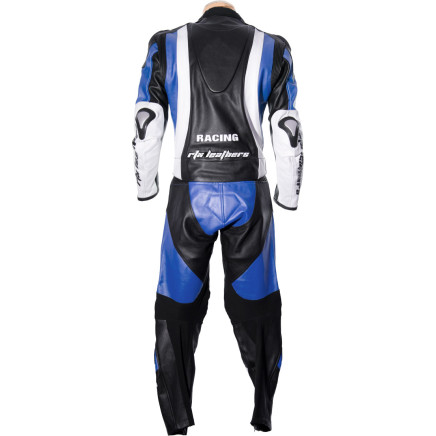 RTX Aero Evo Blue Motorcycle Racing Leather Suit